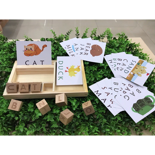 BỘ GHÉP CHỮ THEO THẺ HỌC TIẾNG ANH MATCHING LETTER GIÚP BÉ HỌC TIẾNG ANH THÔNG MINH HƠN
