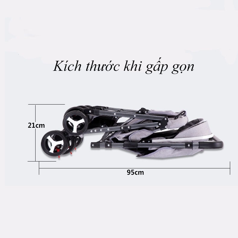 [siêu rẻ] XE ĐẨY ĐÔI 3 TƯ THẾ NẰM - NGẢ - NGỒI