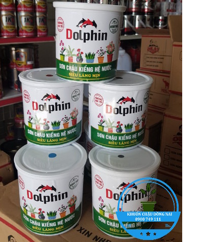 Sơn chậu cảnh dophin hệ nước