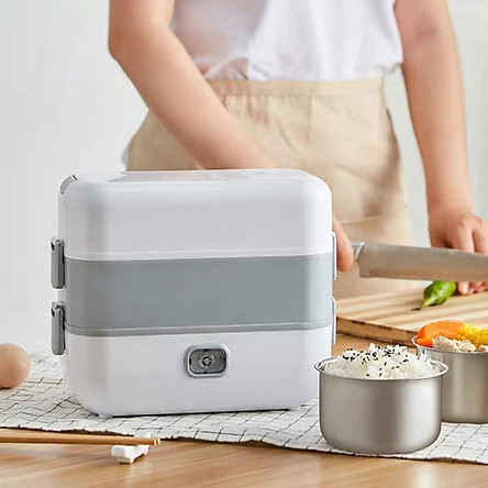 Hộp cơm cắm điện hâm nóng-Hộp cơm văn phòng cắm điện-Hộp ủ cơm cắm điện cao cấp