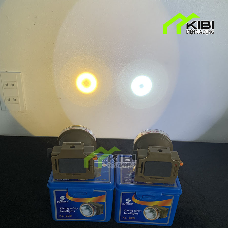 Đèn pin đội đầu, đèn pin sạc KL 628