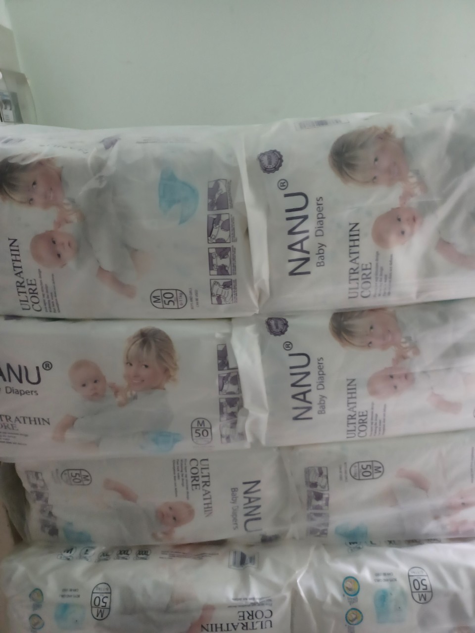 Bỉm tã dán Nanu Size S đến M 50 Miếng