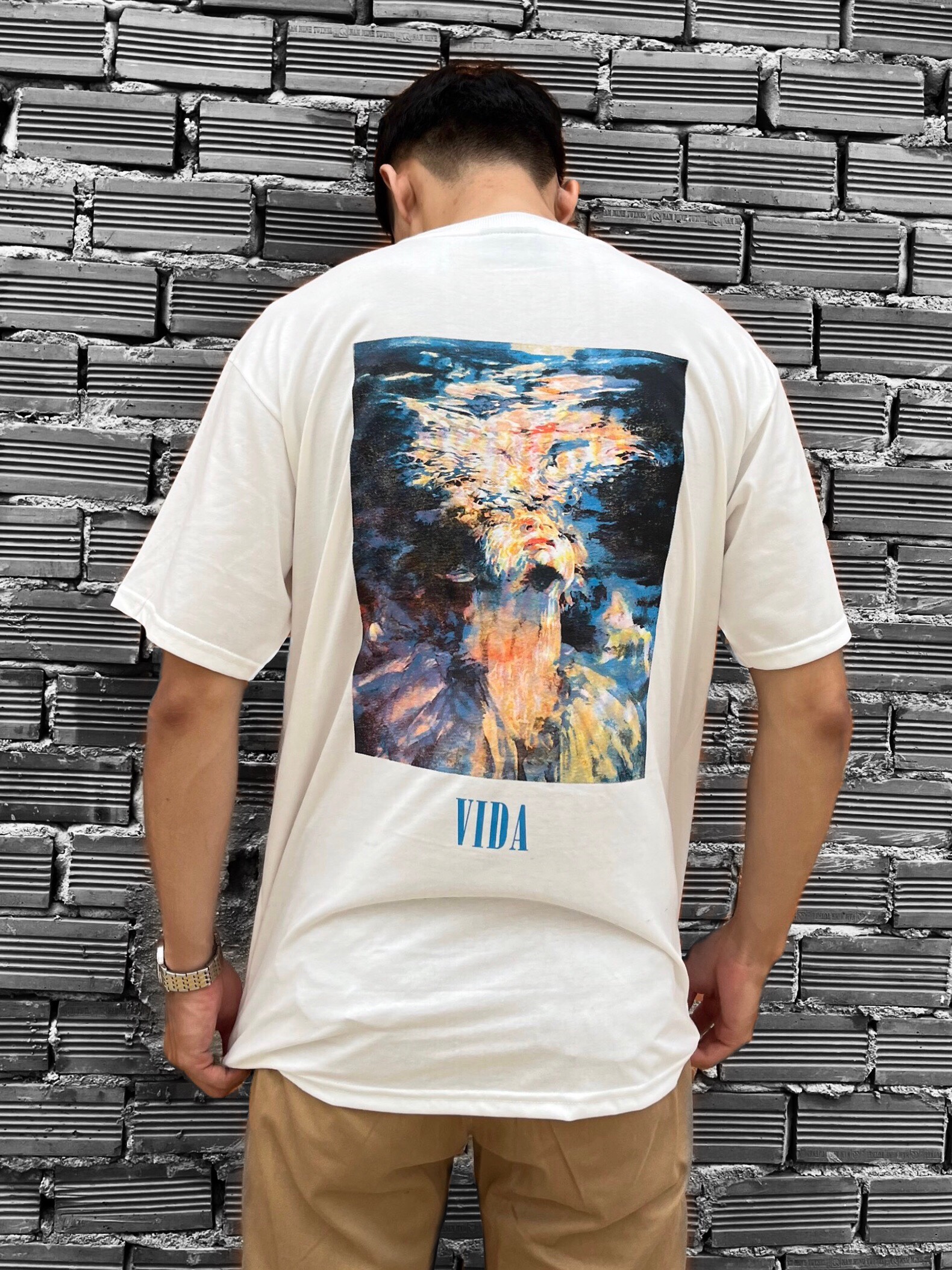 Áo thun NOBRAND in VIDA nam nữ from rộng