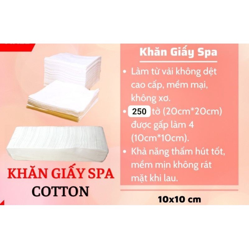 KHĂN GIẤY LAU MẶT SPA 1 CÂY