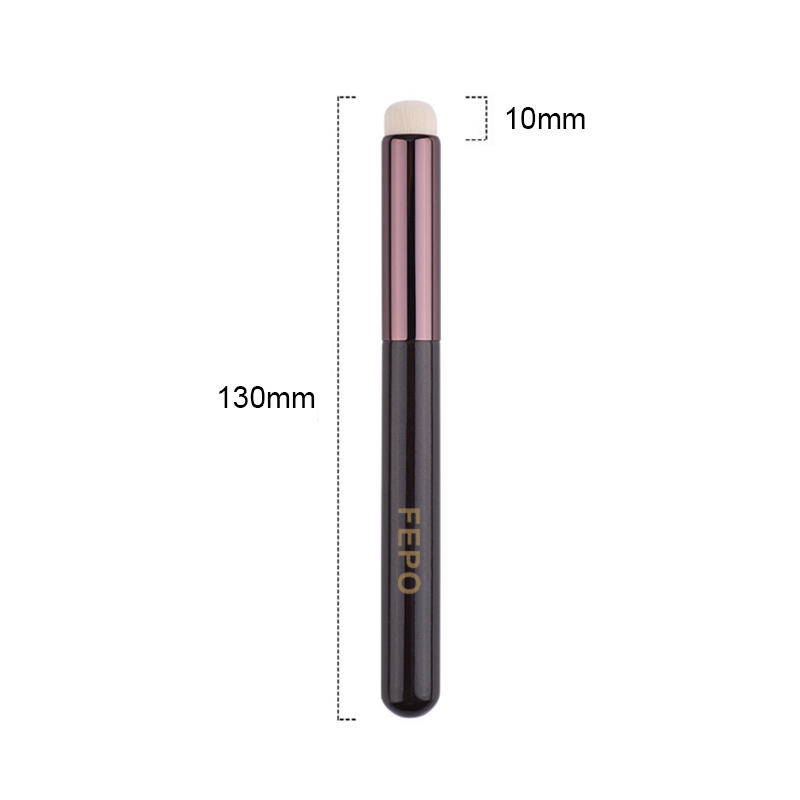 Derf Lip brush with cap round head mini makeup brush multi-function concealer brush smudge brush short lipstick brush