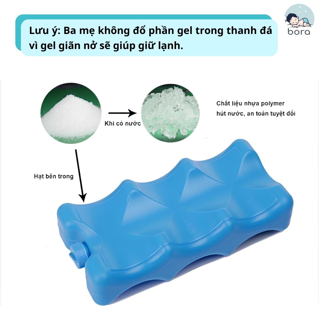 Thanh đá khô giữ lạnh sữa V-coool [Giữ sữa lên đến 16 giờ]