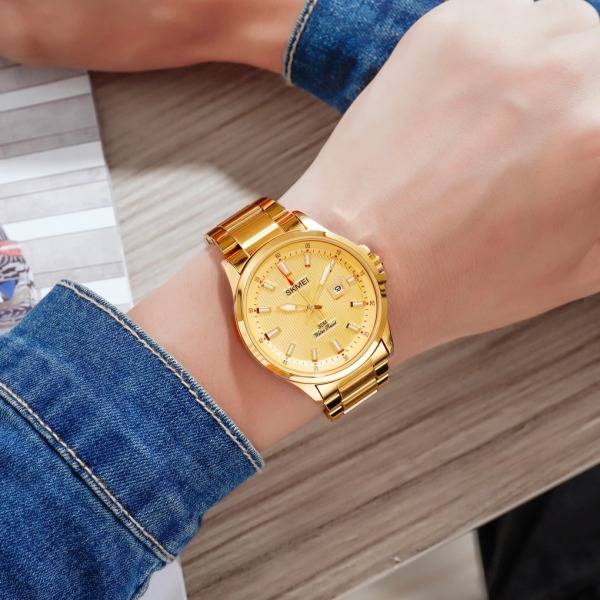[TẶNG HỘP VÀ PIN] Đồng hồ nam đẹp dây thép không gỉ SKMEI 1654 đồng hồ chính hãng giá rẻ thời trang cho nam