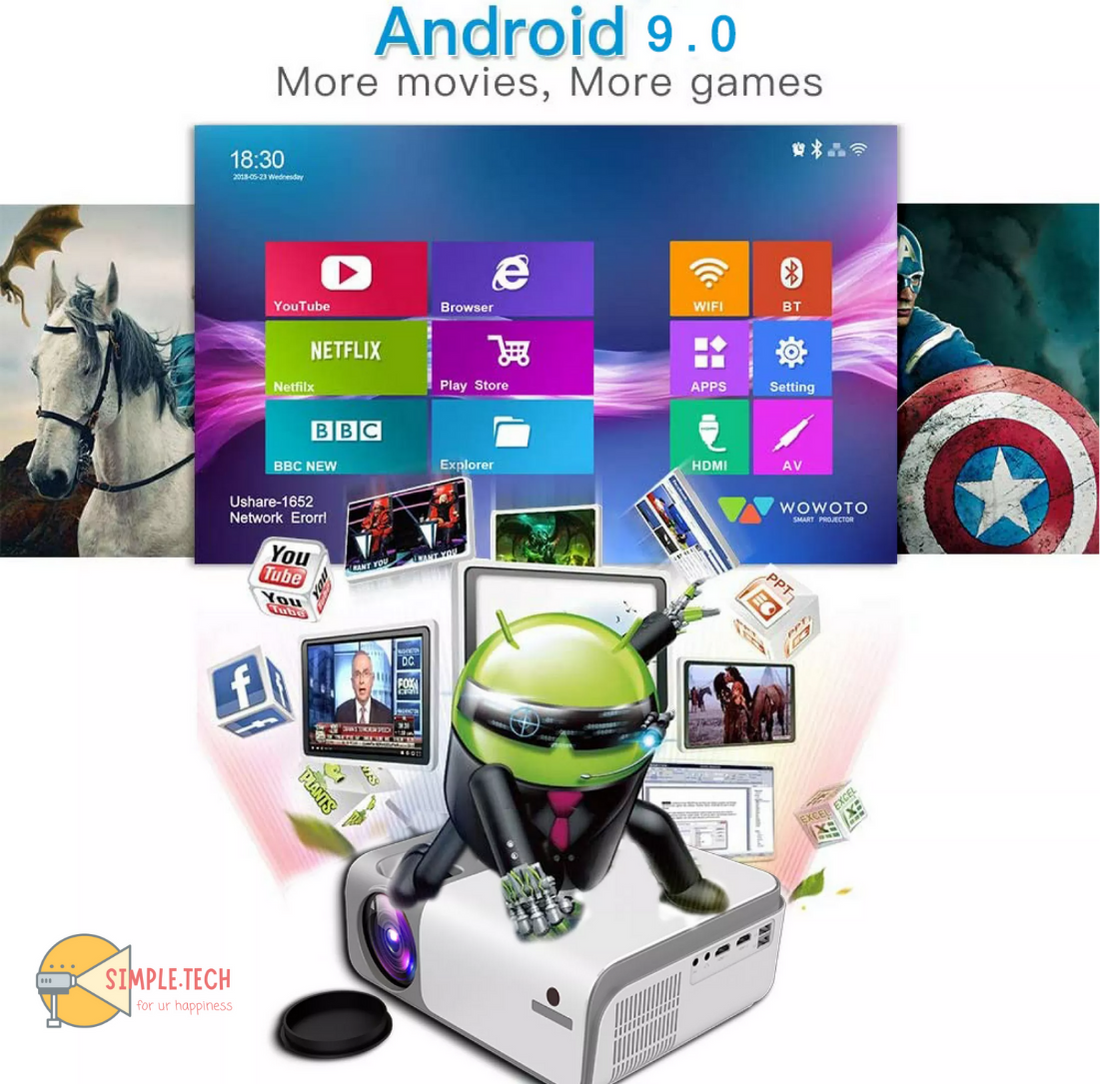 Máy chiếu Cheerlux C50 - Full HD 1080p - Android 9.0 - WIFI