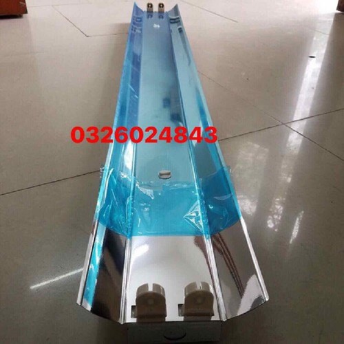 Máng đèn 1.2m 2 bóng - Máng đèn công nghiệp có choá