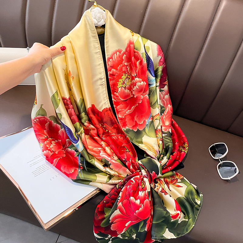 KHĂN LỤA DÀI NHIỀU HỌA TIẾT ĐẸP CAO CẤP 80x180CM - THY THY STORE