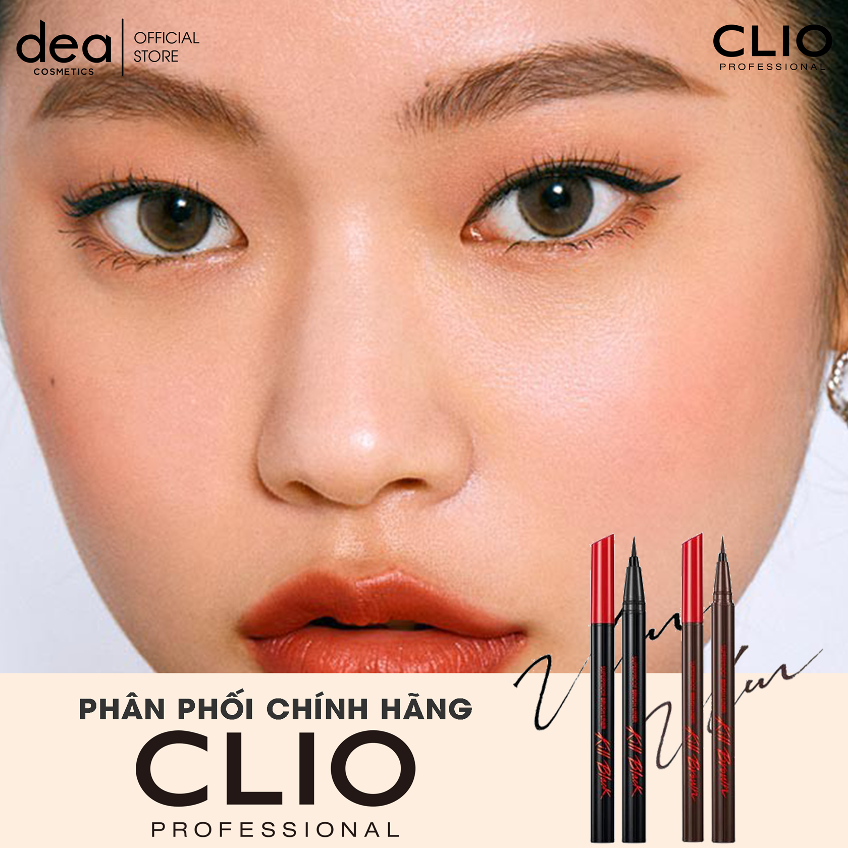 Bút Kẻ Mắt Clio Waterproof Pen Liner Kill Black