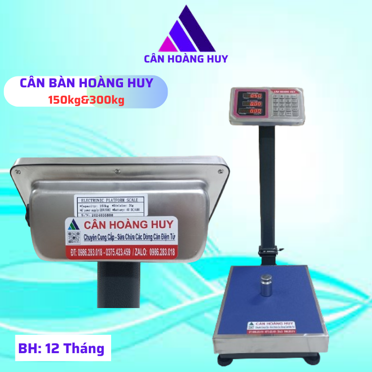 Electronic scale, Hoang Huy desktop scale made of 12 months warranty stainless steel