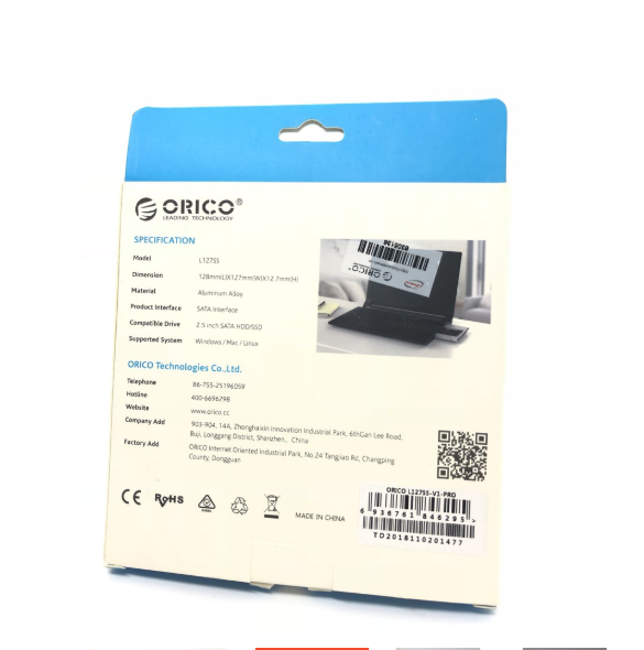 Caddy Bay SATA 12.7mm SATA 3 ORICO L127SS
