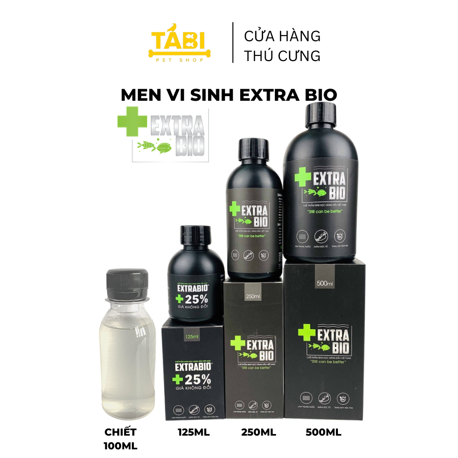 Men Vi Sinh Extra Bio (Dạng Nước) Cao Cấp Cho Hồ Cá Cảnh, Thuỷ Sinh.