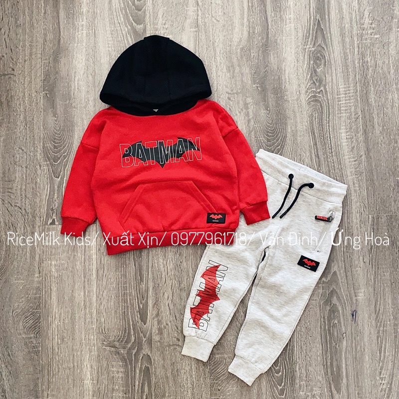 Bộ nỉ hoodie xuất dư xịn 2 màu