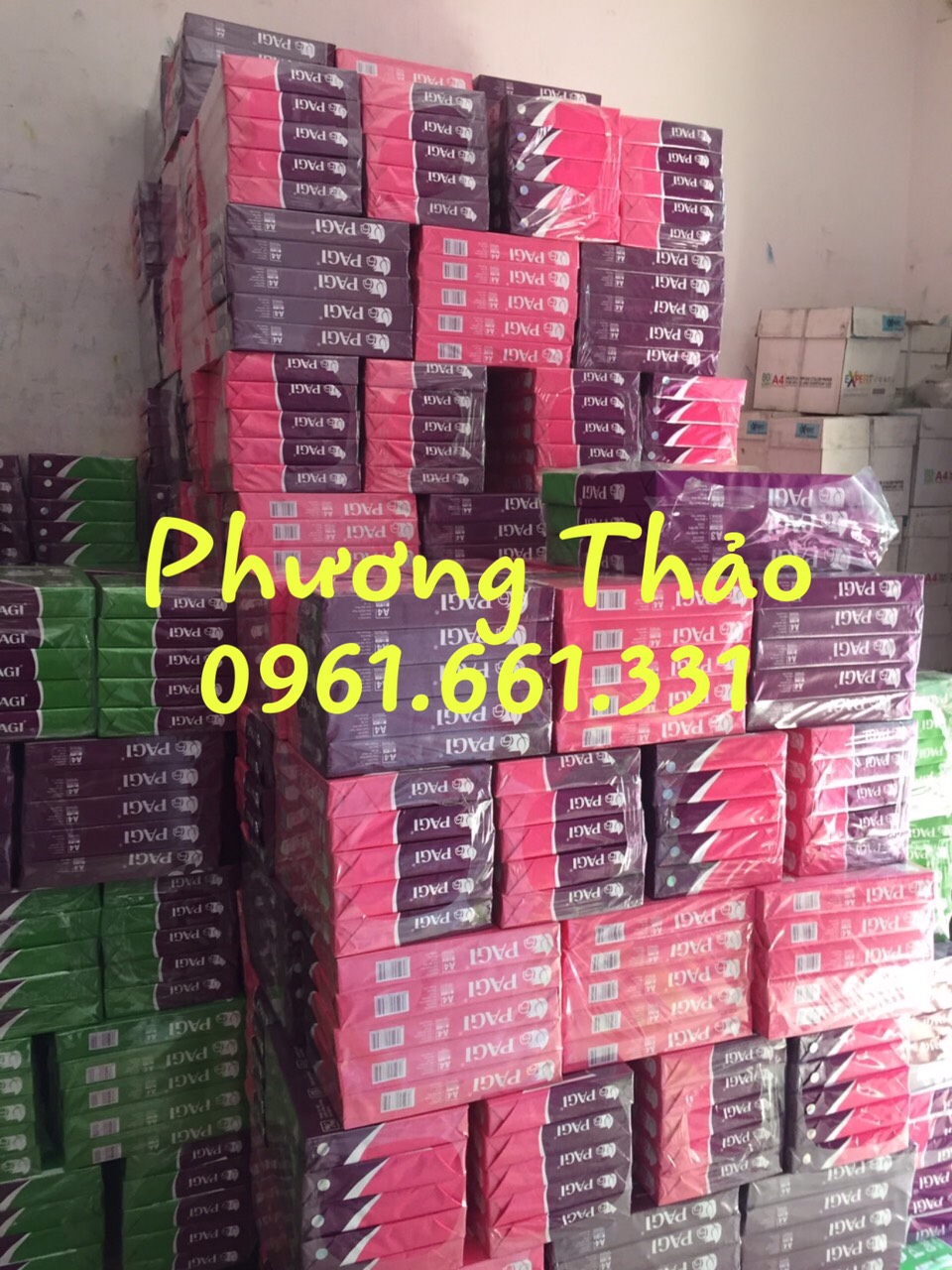 Giấy in Pagi A4 ĐL 65, 500 tờ/ram.