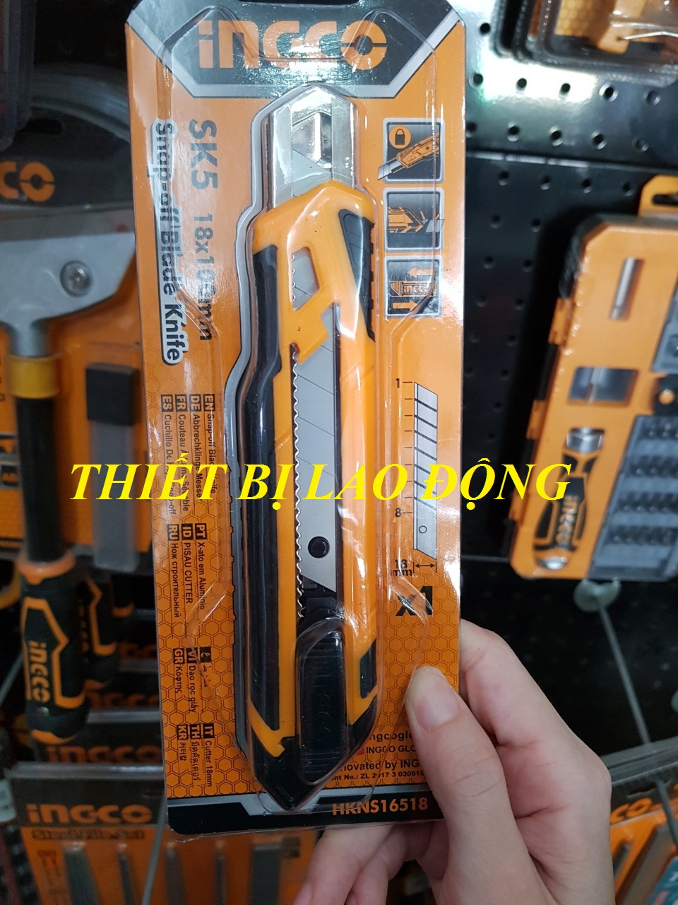 173mm dao rọc giấy ingco hkns16518