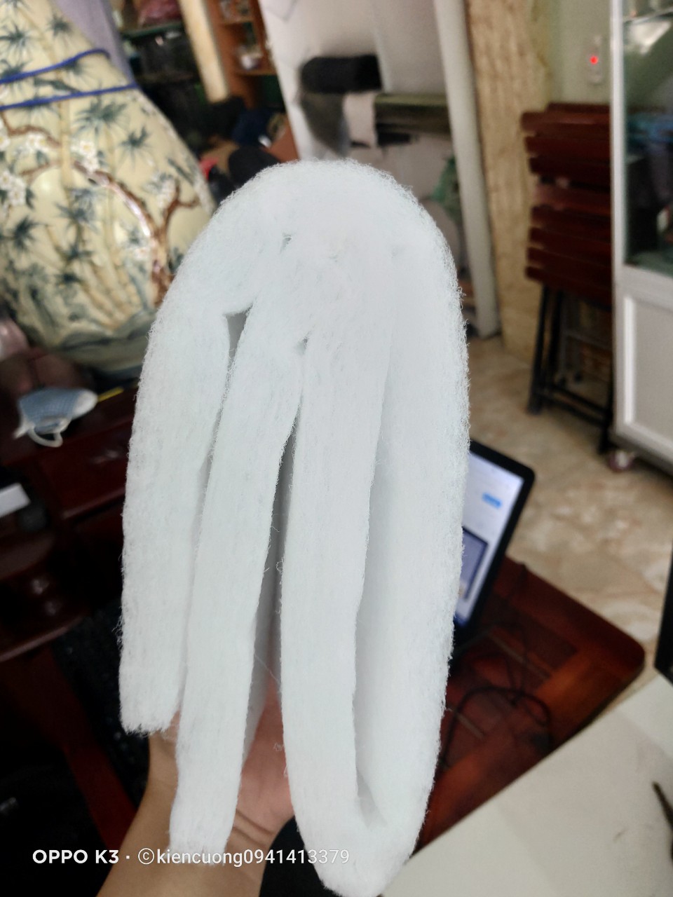 Xốp lọc Trắng Dài cho bể cá hồ cá