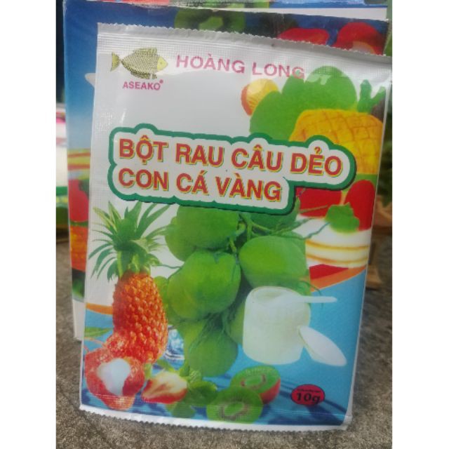 Bột thạch rau câu con cá dẻo