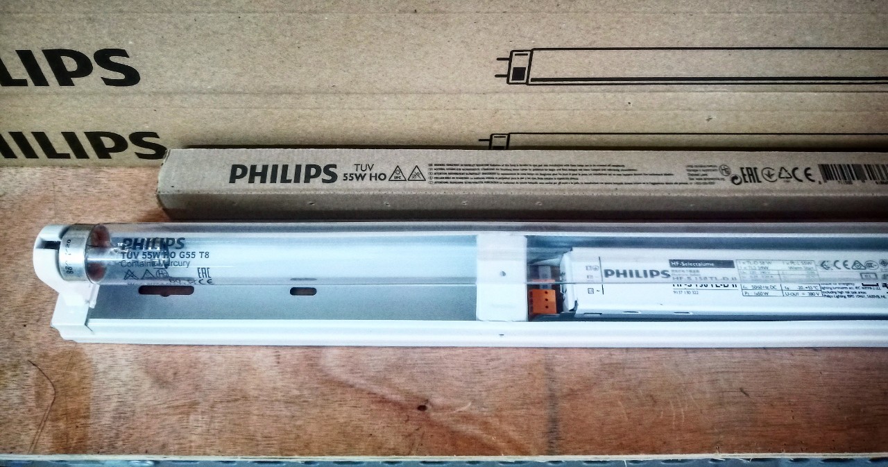 (SALE) Bộ đèn UV diệt khuẩn 55W hãng PHILIPS
