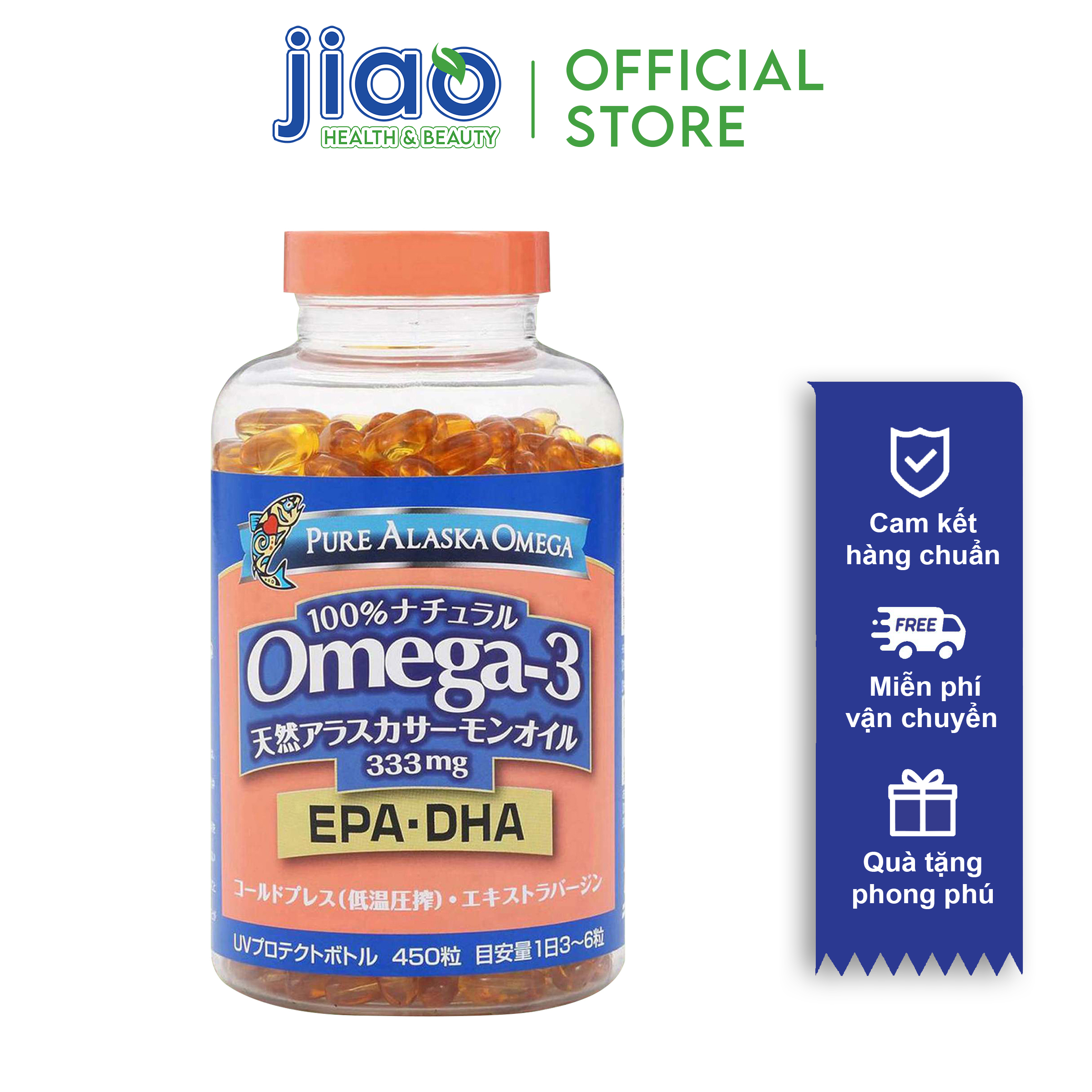 Viên uống dầu cá hồi pure alaska omega3 epa•dha