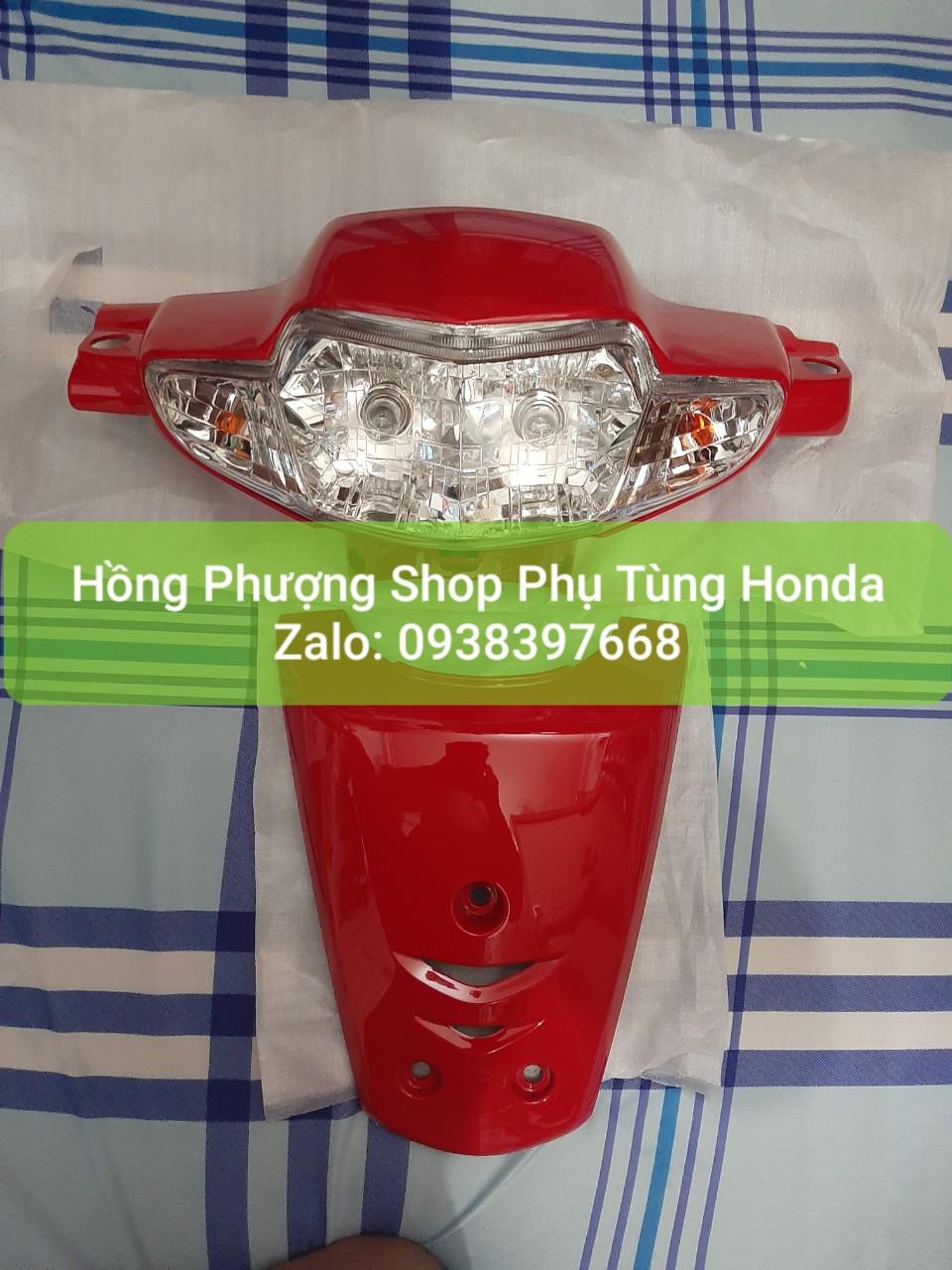 [HCM]COMBO ĐẦU ĐÈNMẶT NẠ CHO WAVE ALPHA HÀNG UMV MÀU ĐỎ TƯỚICÓ ĐỦ MAU