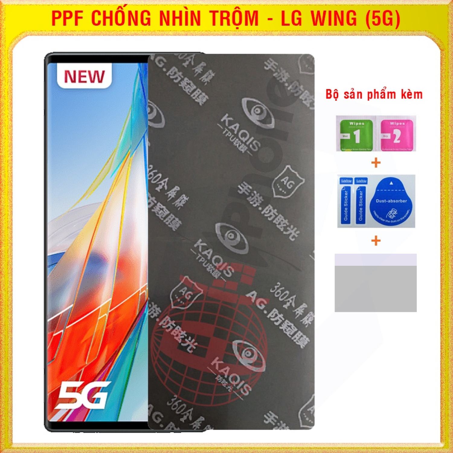Dán dẻo PPF chống nhìn trộm cho LG Wing