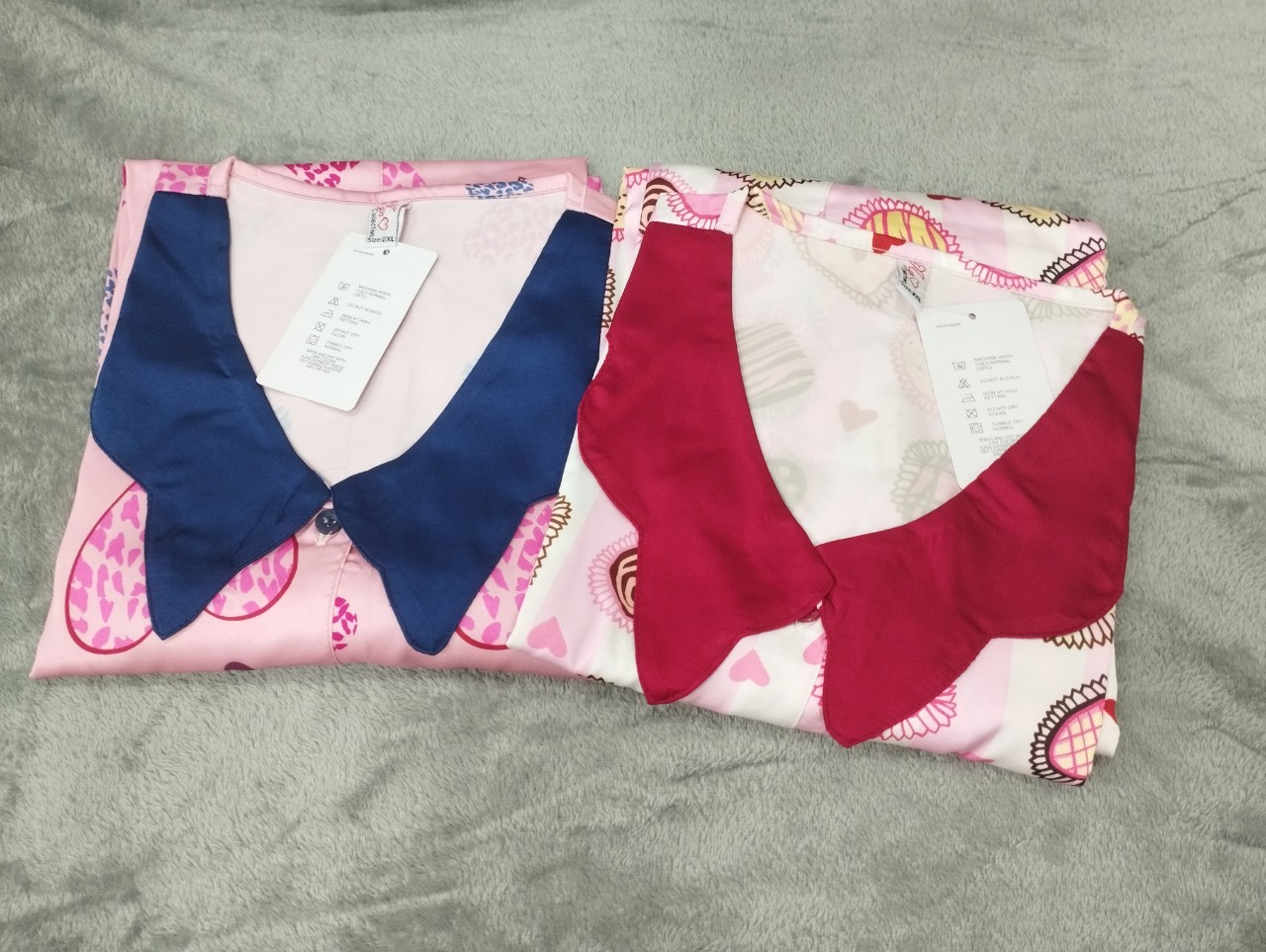 [SIZE 55-75KG] Đồ ngủ nữ pijama - Lụa tơ tằm kiểu quần dài  - DBB00088