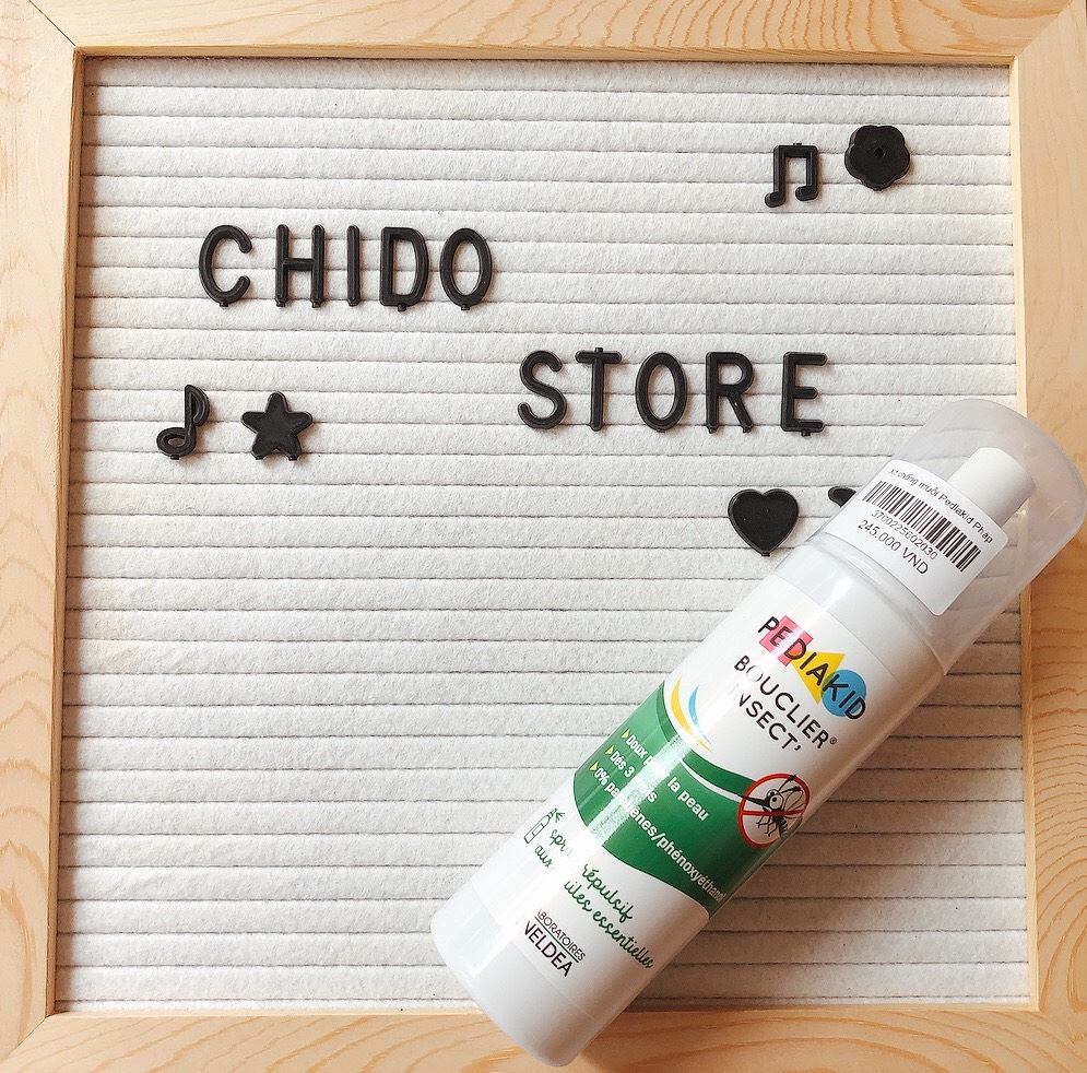 [Có sẵn] Xịt chống muỗi Pediakid Pháp