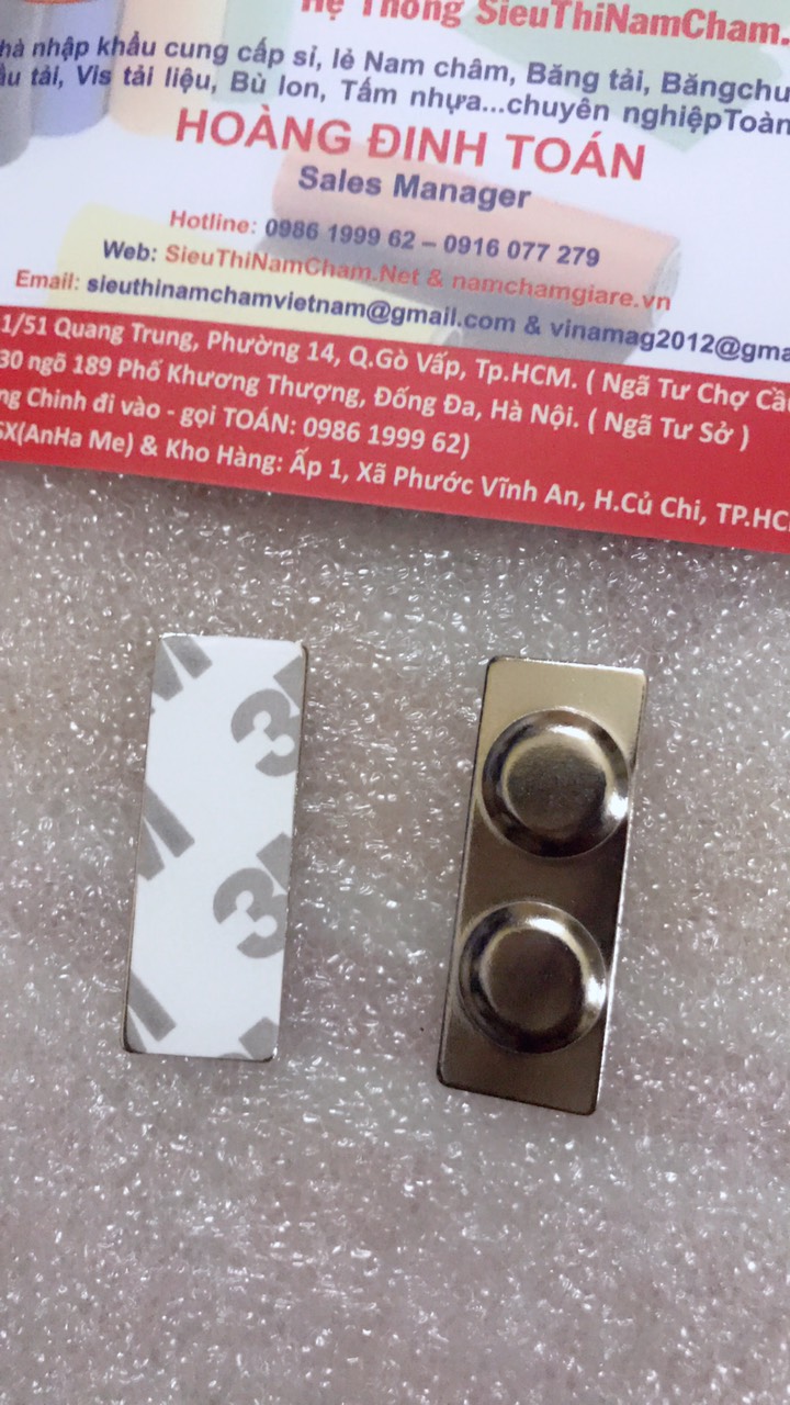 NAM CHÂM THẺ TÊN 34 x 13 mm