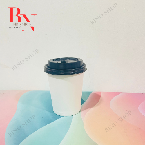 Ly Giấy Cà Phê Có Nắp- 10 Cái