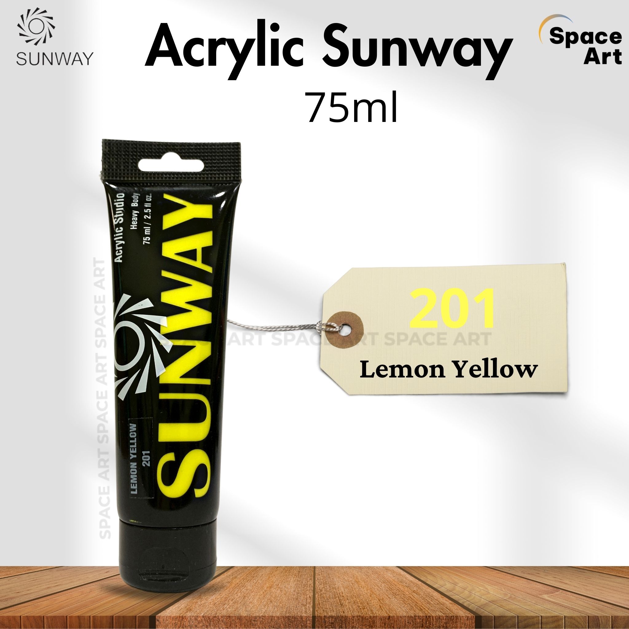 Màu acrylic vẽ vải vẽ giày sunway đài loan tuýp 75ml