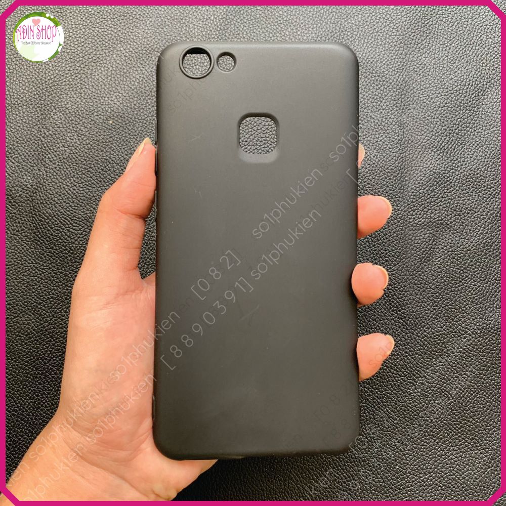 Ốp lưng vivo v7/ v7 + loại dẻo vân da auto focus, dẻo đen tpu
