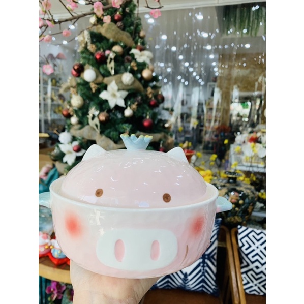 Nồi mì heo xinh sứ cao cấp