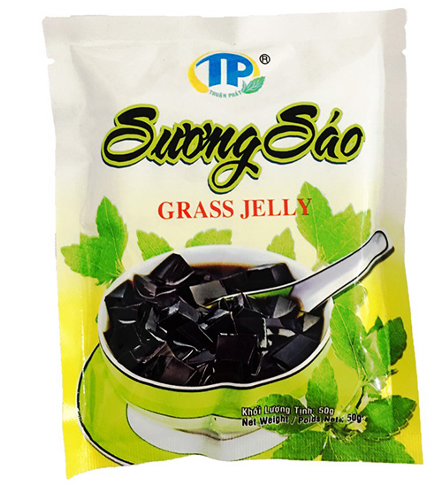 HCMBột sương sáo đen Grass Jelly 50g- Có sẵn dầu chuối- Giao ngay