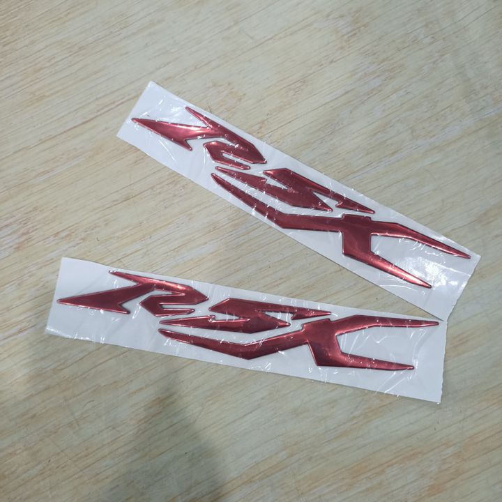 [ 1 CẶP ] Tem nổi dán trang trí xe máy Wave RSX màu BẠC / ĐỎ  - Wave RSX đời mới  tem wave rsx 2020