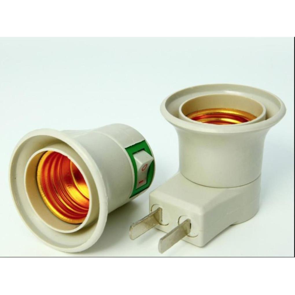 Đui Đèn E27 Có Công Tắc Phích Cắm Không Dây