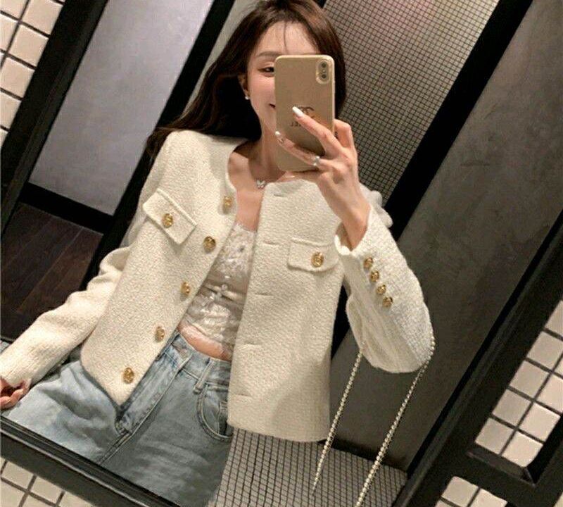 áo khoác dạ nữ dáng ngắn 2 lớp