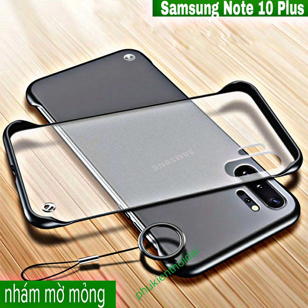 ỐP LƯNG SAMSUNG NOTE 10 PLUS NHÁM MỜ NỬA CẠNH SIÊU MỎNG