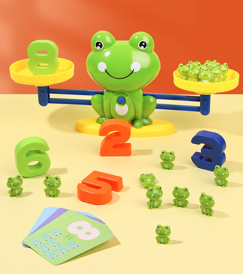 Ếch cân bằng trọng lượng hỗ trợ học toán MH: 9000000539