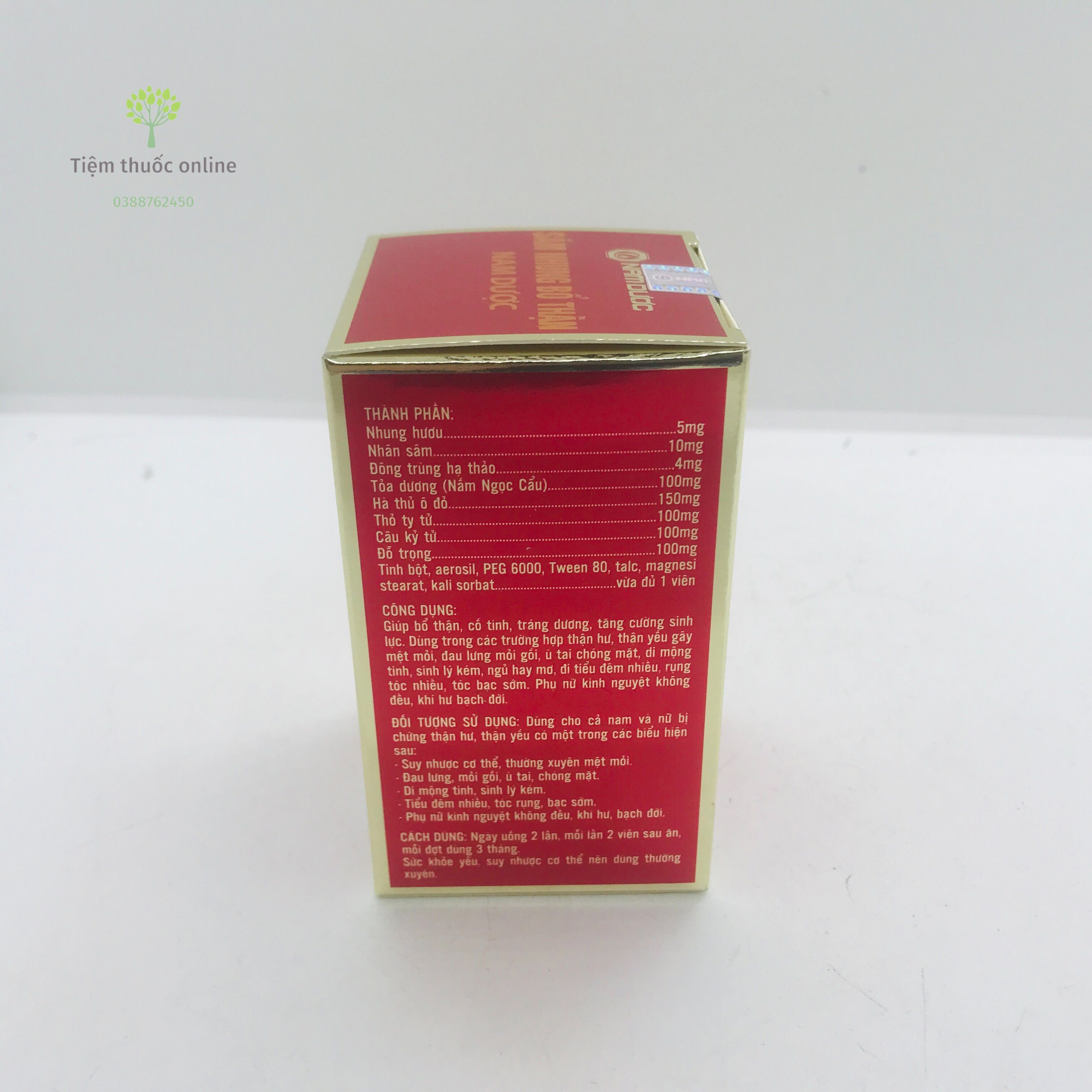 Sâm nhung bổ thận Nam Dược - Lọ 30 viên