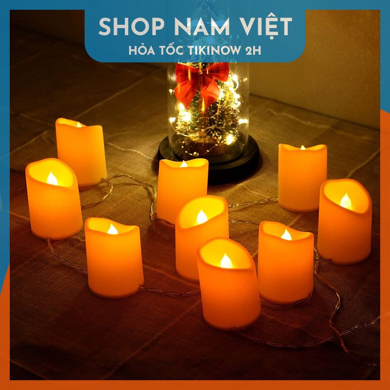 Đèn LED Nến Điện Tử Tim Lắc