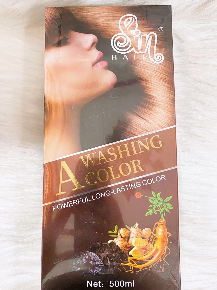 [HCM][CHÍNH HÃNG] DẦU GỘI PHỦ BẠC NÂU TÓC SIN HAIR 500ML