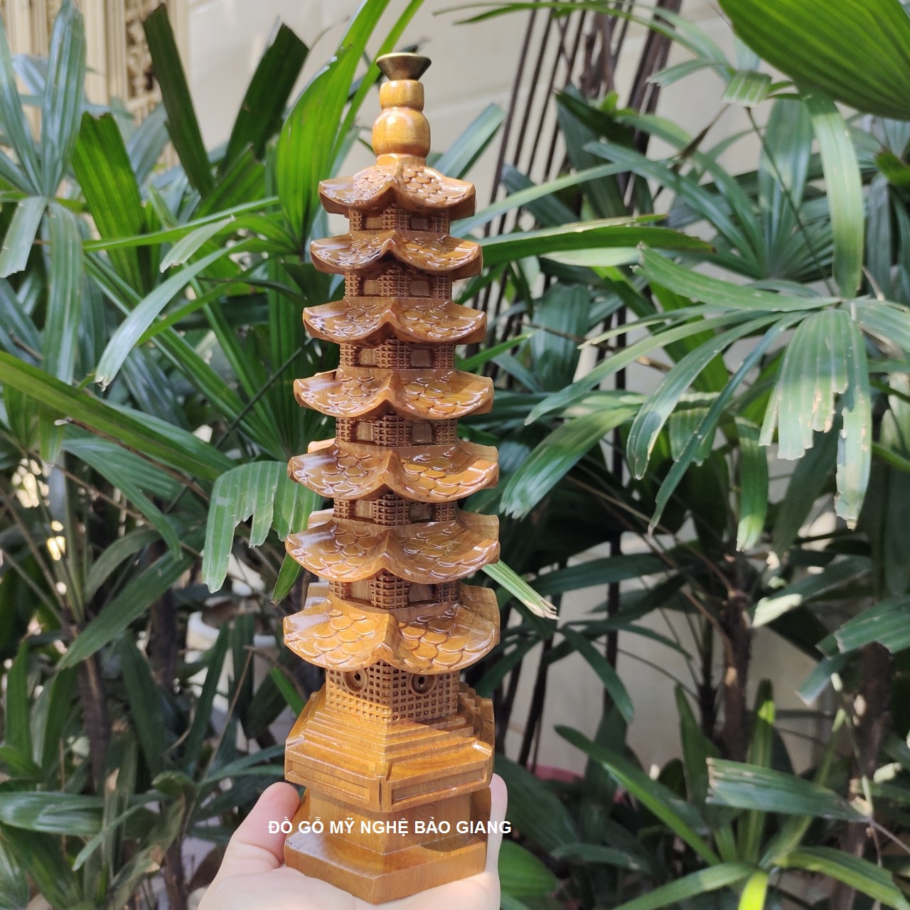 Bảo tháp xông trầm gỗ bách xanh Cực Đẹp