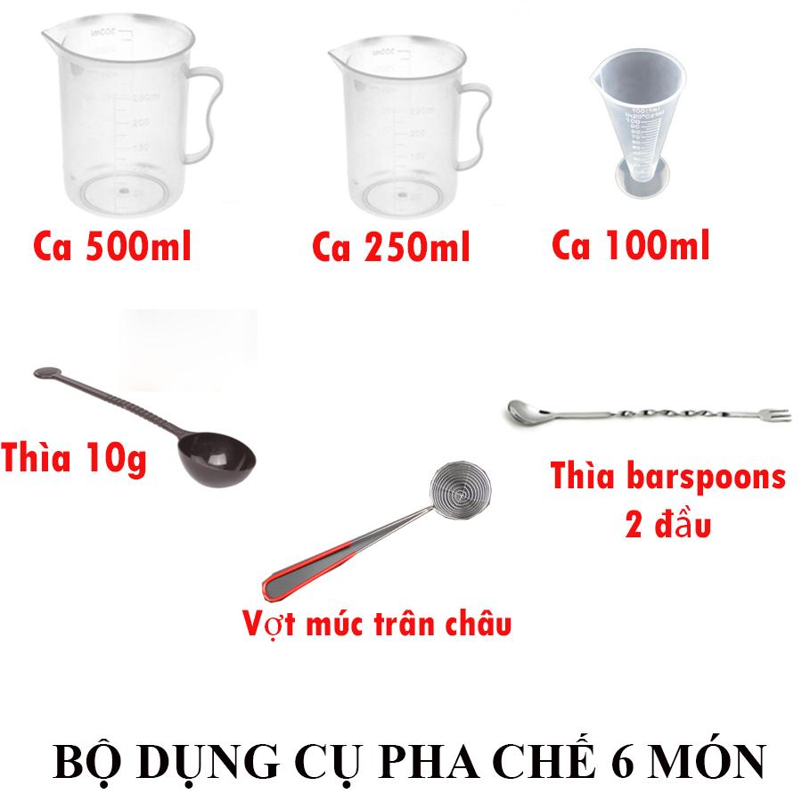 [HCM]Bộ dụng cụ pha chế 5 món + vợt múc TC