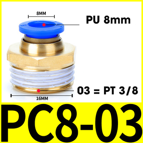 Đầu nối khí nén nhanh PC các loại