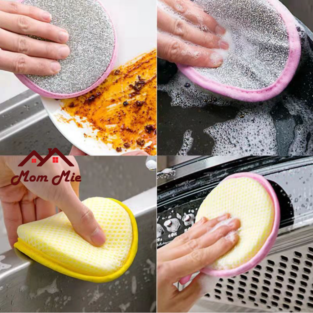 [HCM] Miếng rửa chén tròn 2 mặt nhiều size - J149