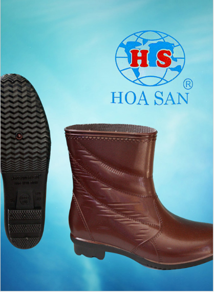 Ủng ngắn làm vườn Hoa San nhiều màu size 36-43, ủng ngắn đi mưa, ủng làm vườn