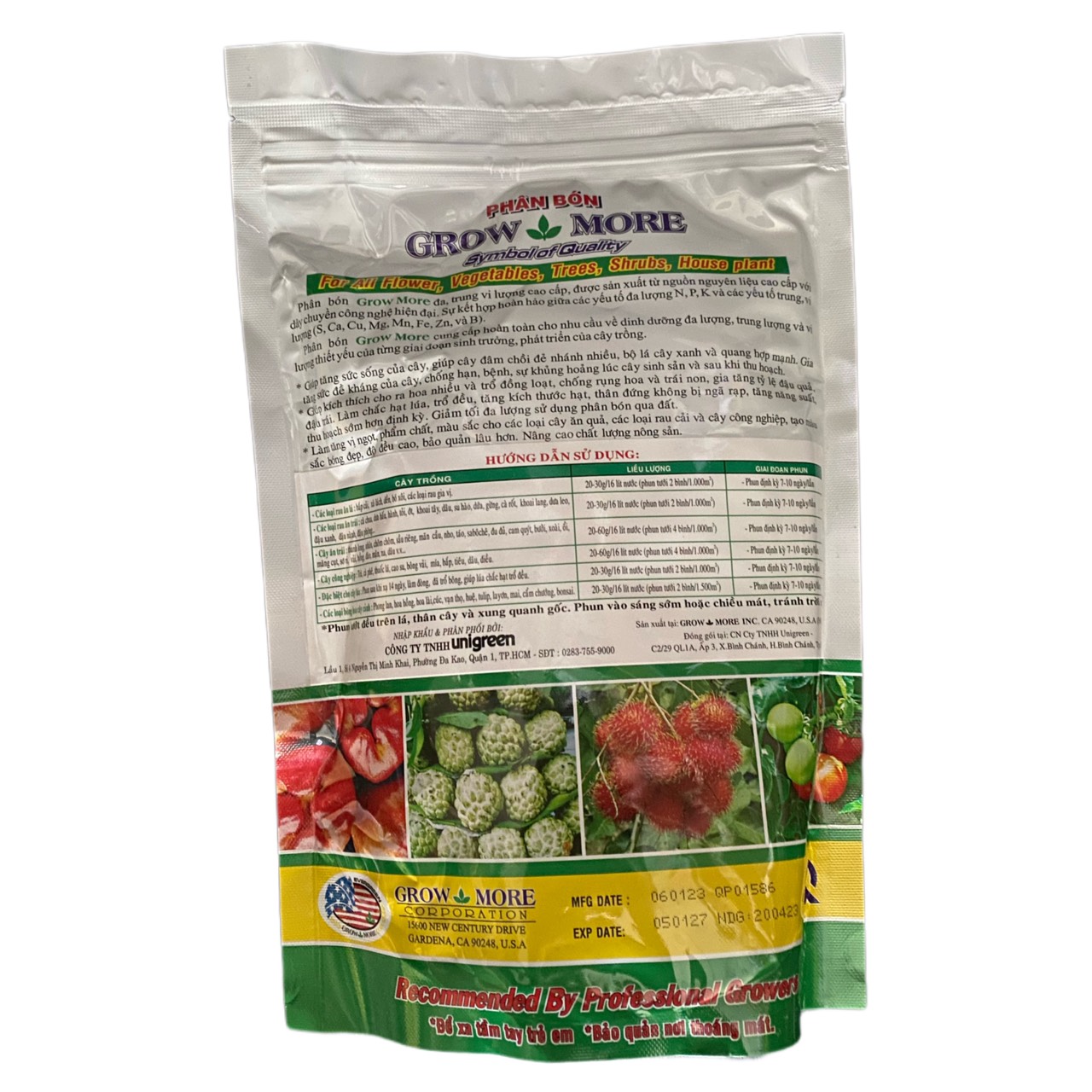 Phân NPK 6-30-30+TE Growmore