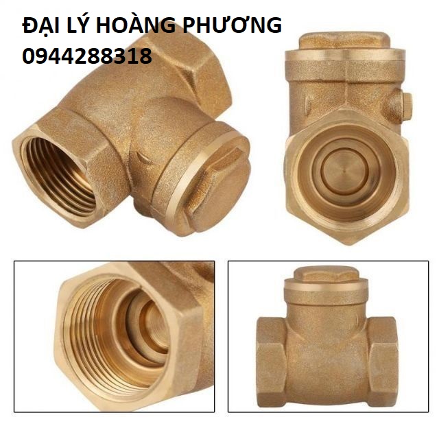 Van nước 1 chiều lá lật 100 % bằng đồng 21(DN15) hoặc 27 (DN20) Minh Hòa ( VAN 1 CHIỀU )